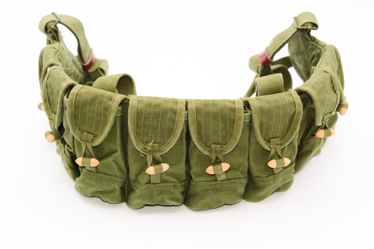 Chinese Military Surplus SKS Rifle Ammo Chest Rig - Vietnam War Bandolier/Bandoleer/Tactical Vest - Stripper Clips Carrier