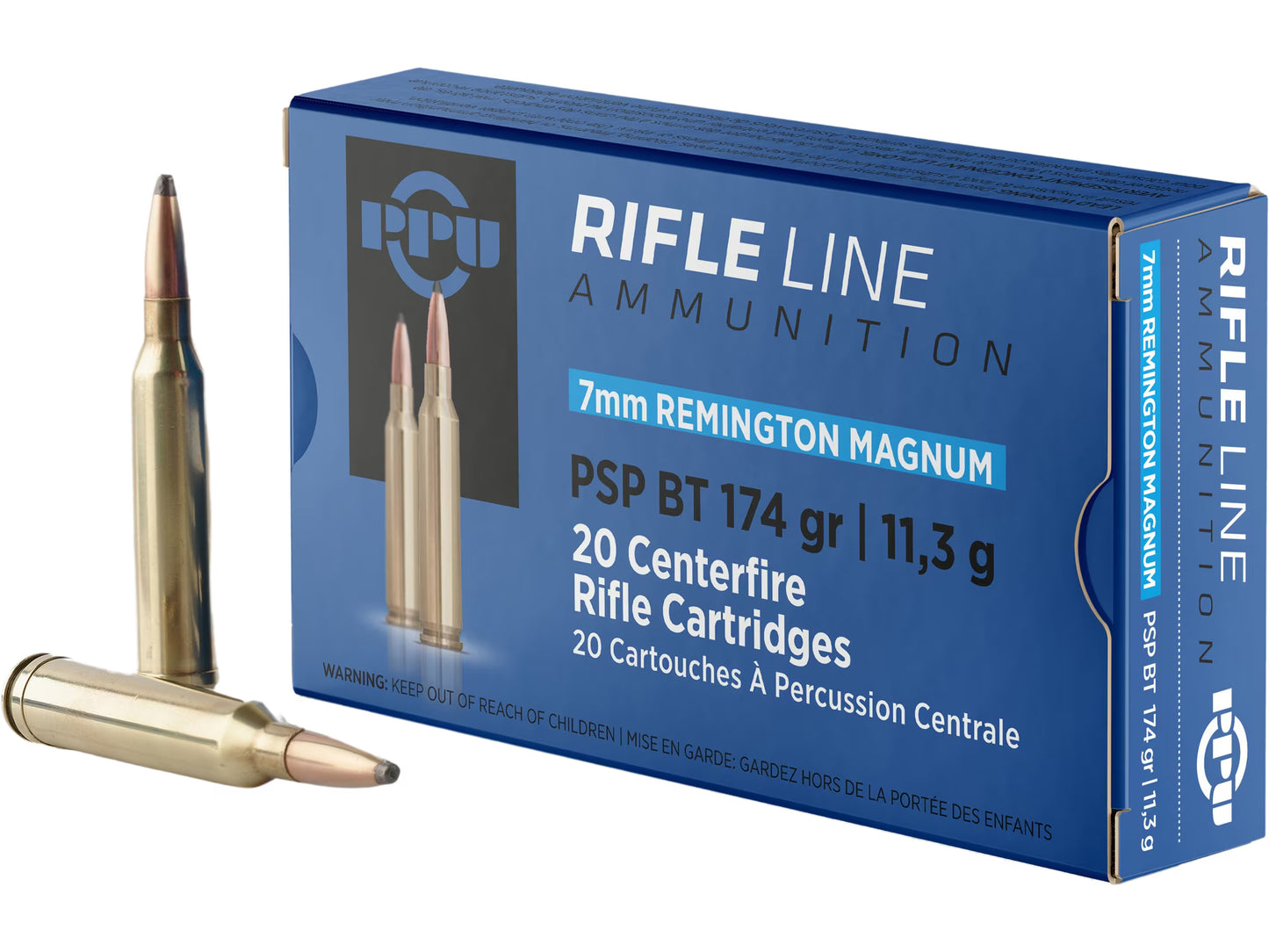 PPU 7MM REM MAG 174GR