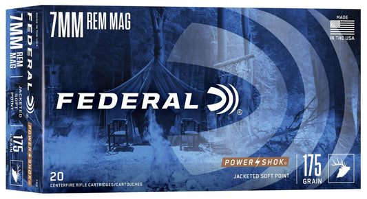 FEDERAL 7MM REM MAG Power Shok 175GR